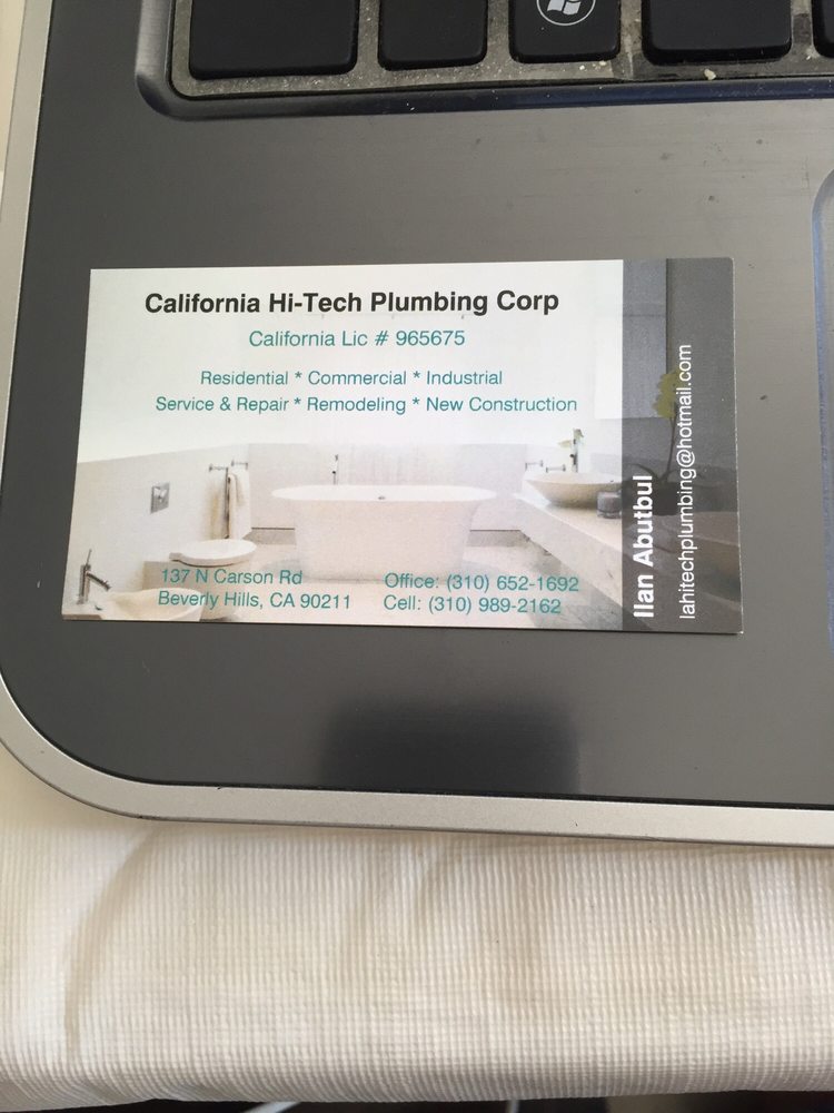 California Hi-Tech Plumbing, Corp